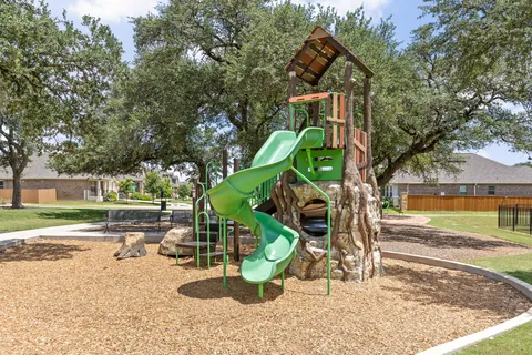 a view of outdoor space stove and kitchen