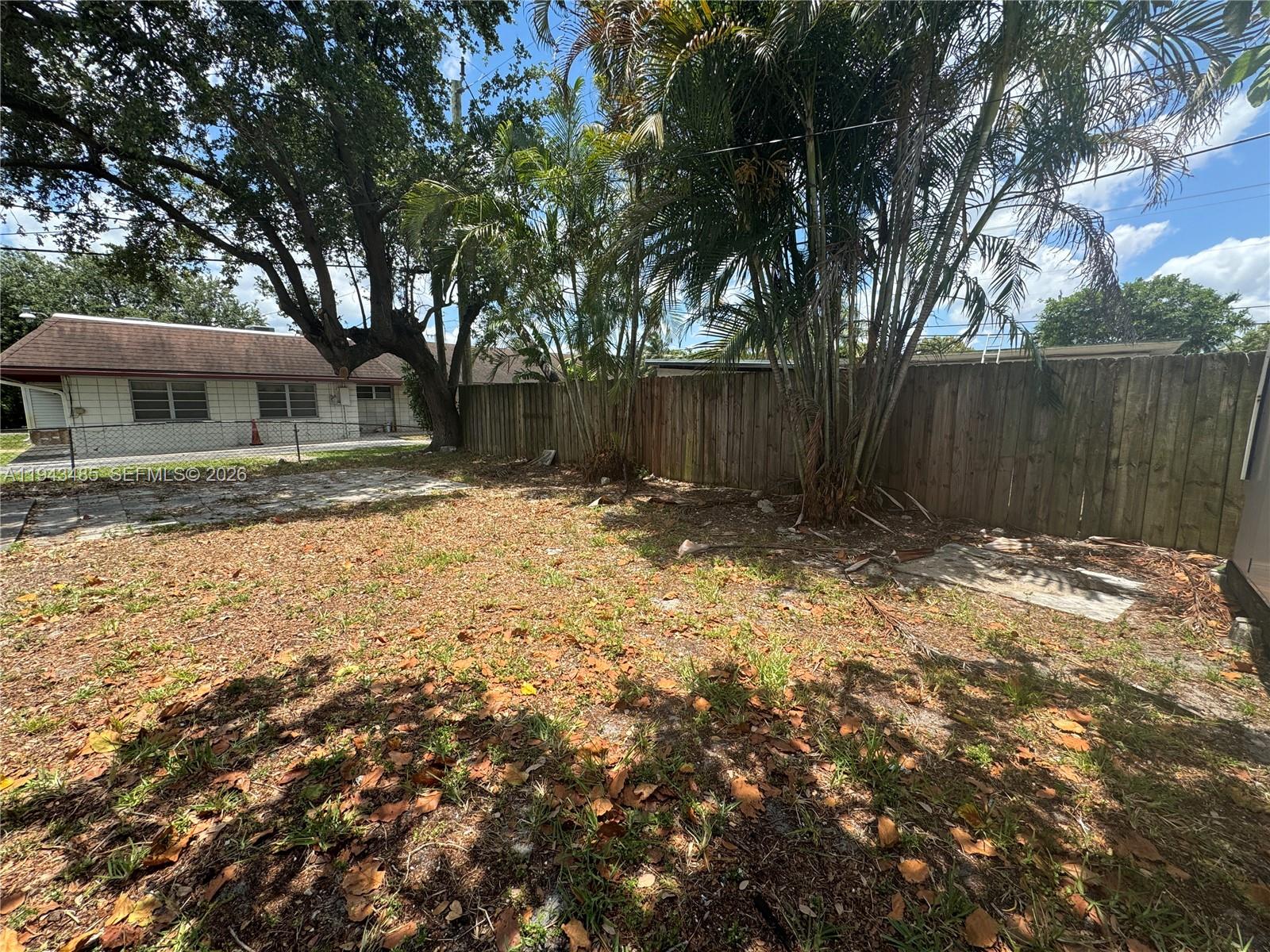5819 Moseley Street Hollywood, FL 33021 - Photo 15 of 15 a view of a yard with a large tree