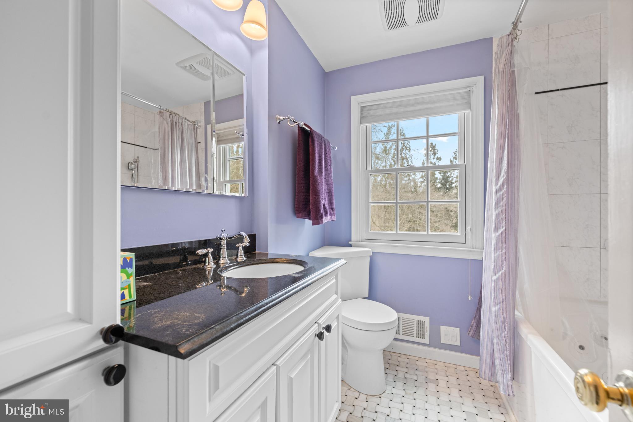 714 Gulph Road Wayne, PA 19087 - Photo 18 of 48 Charming bathroom with serene lavender hues.