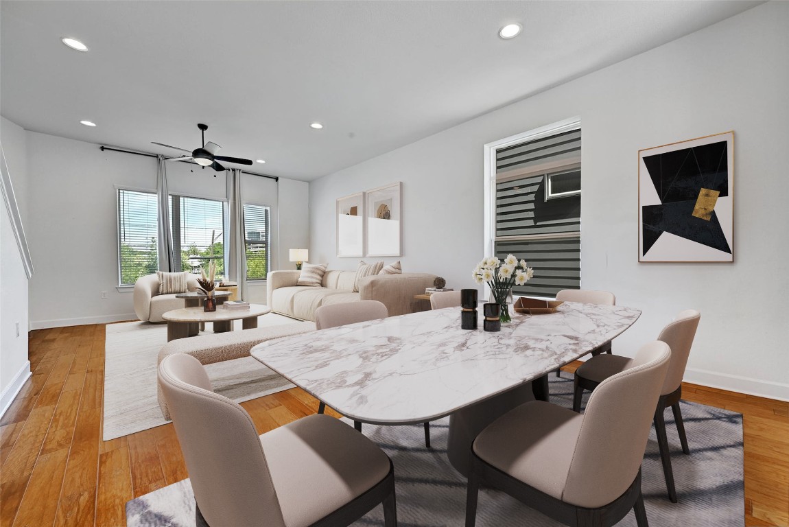 1412 Waterloo Shore Lane Austin, TX 78741 - Photo 8 of 30 a view of a dining room with furniture