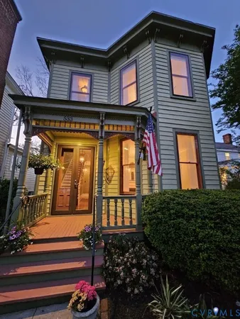 a front view of a house