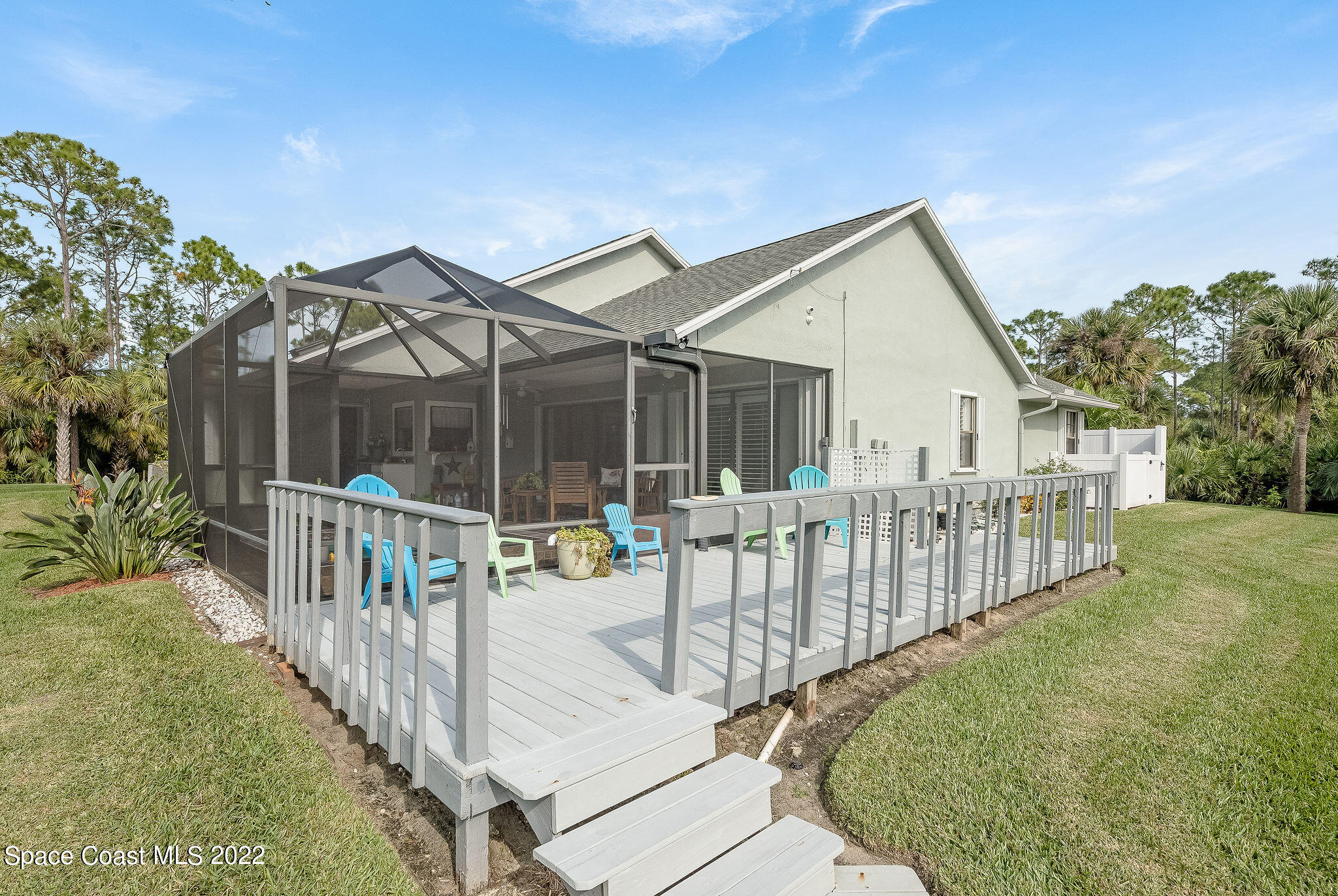 3500 Corey Road Malabar, FL 32950 - Photo 50 of 122 a view of a house with backyard and porch