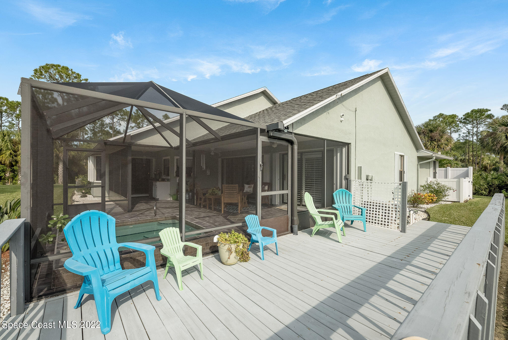 3500 Corey Road Malabar, FL 32950 - Photo 51 of 122 a view of a house with a patio and wooden flooring