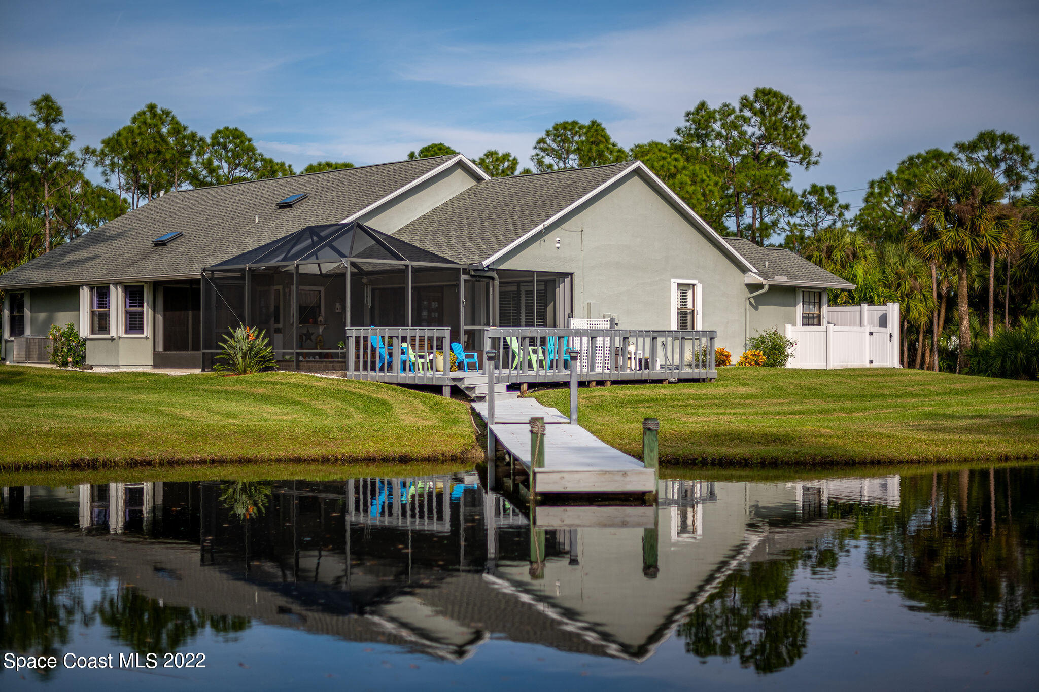 3500 Corey Road Malabar, FL 32950 - Photo 81 of 122 a view of a white house with a swimming pool