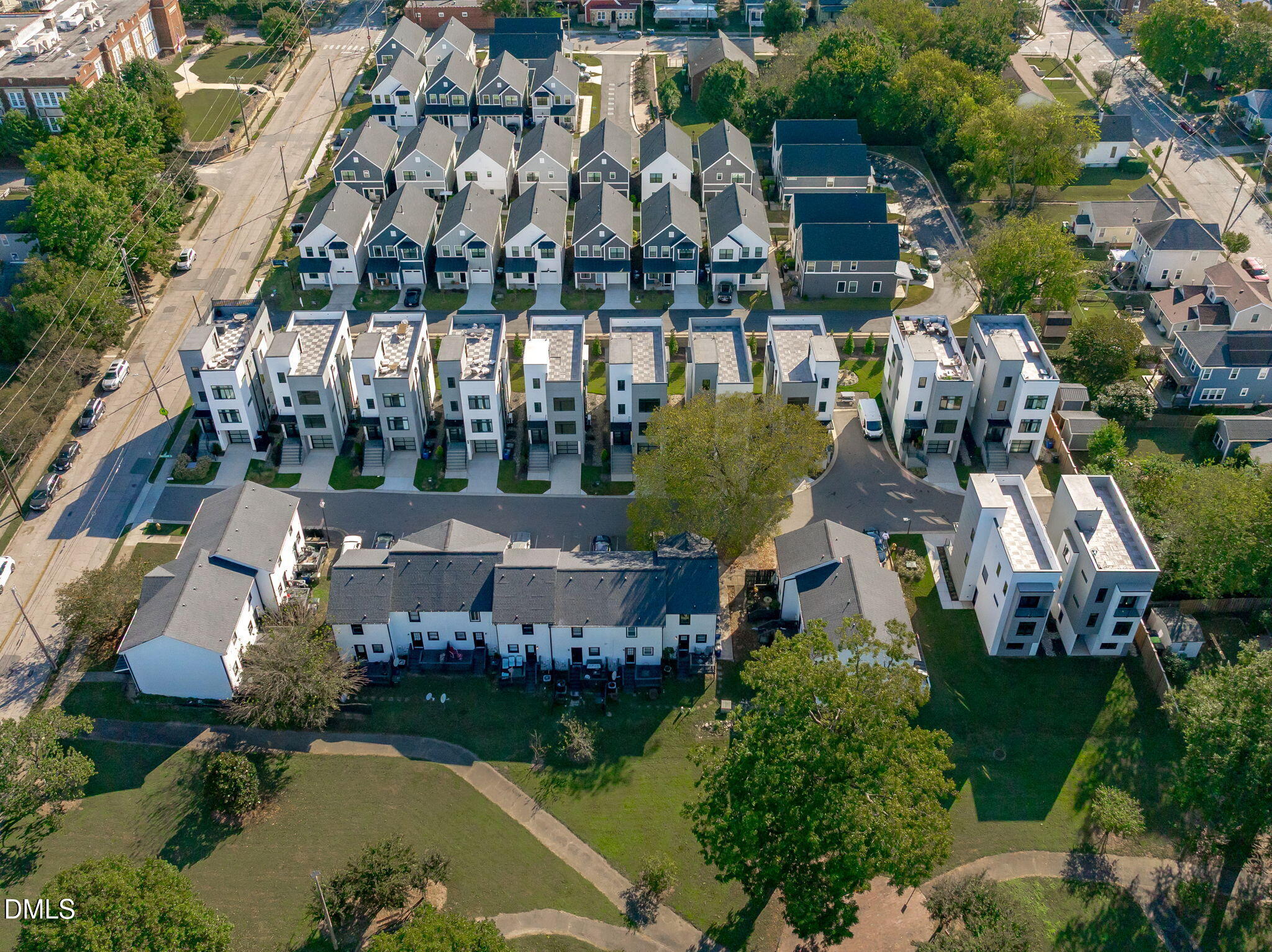 226 Woodsborough Place Raleigh, NC 27601 - Photo 40 of 42 an aerial view of multiple house