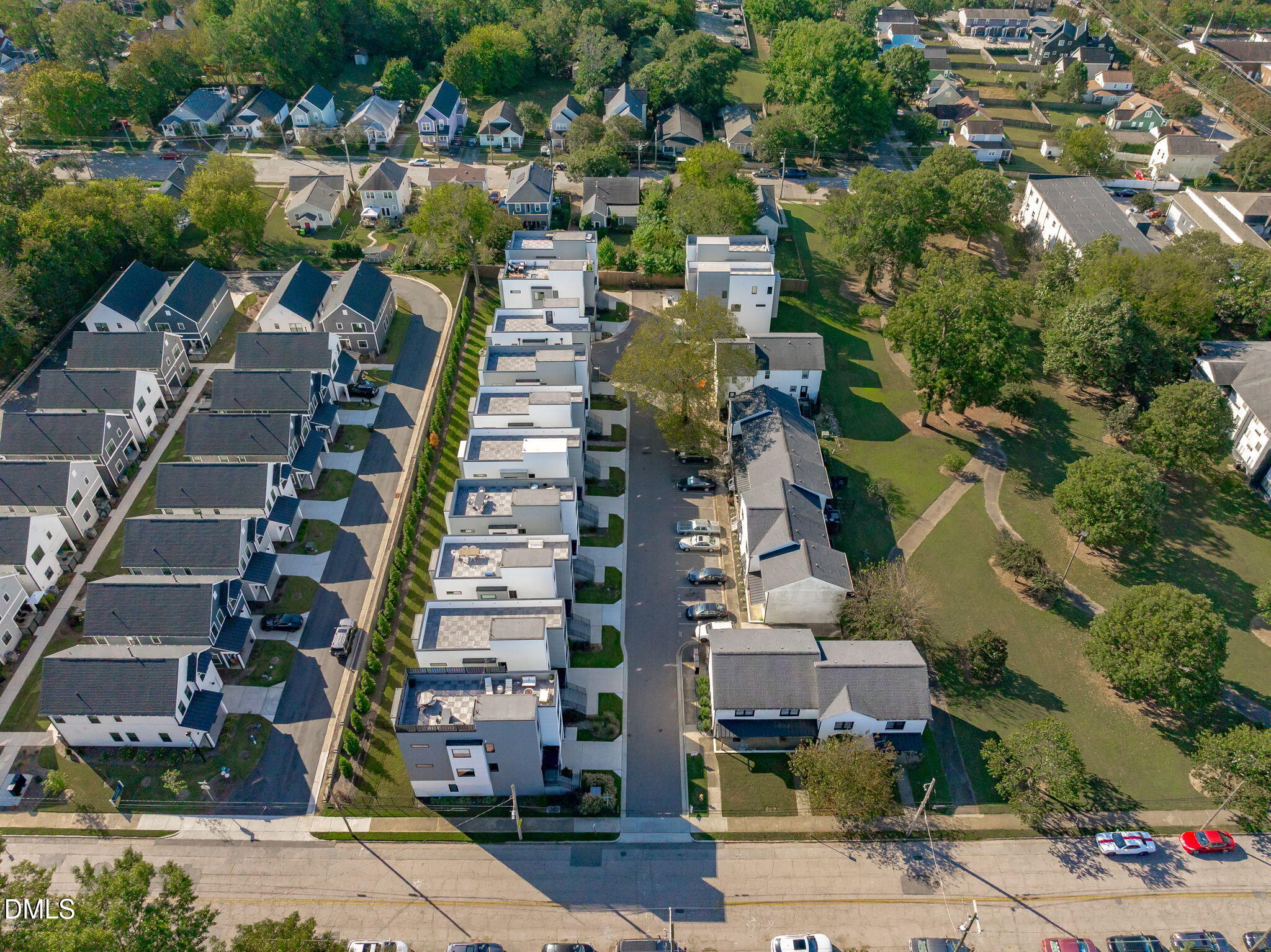226 Woodsborough Place Raleigh, NC 27601 - Photo 41 of 42 an aerial view of multiple houses