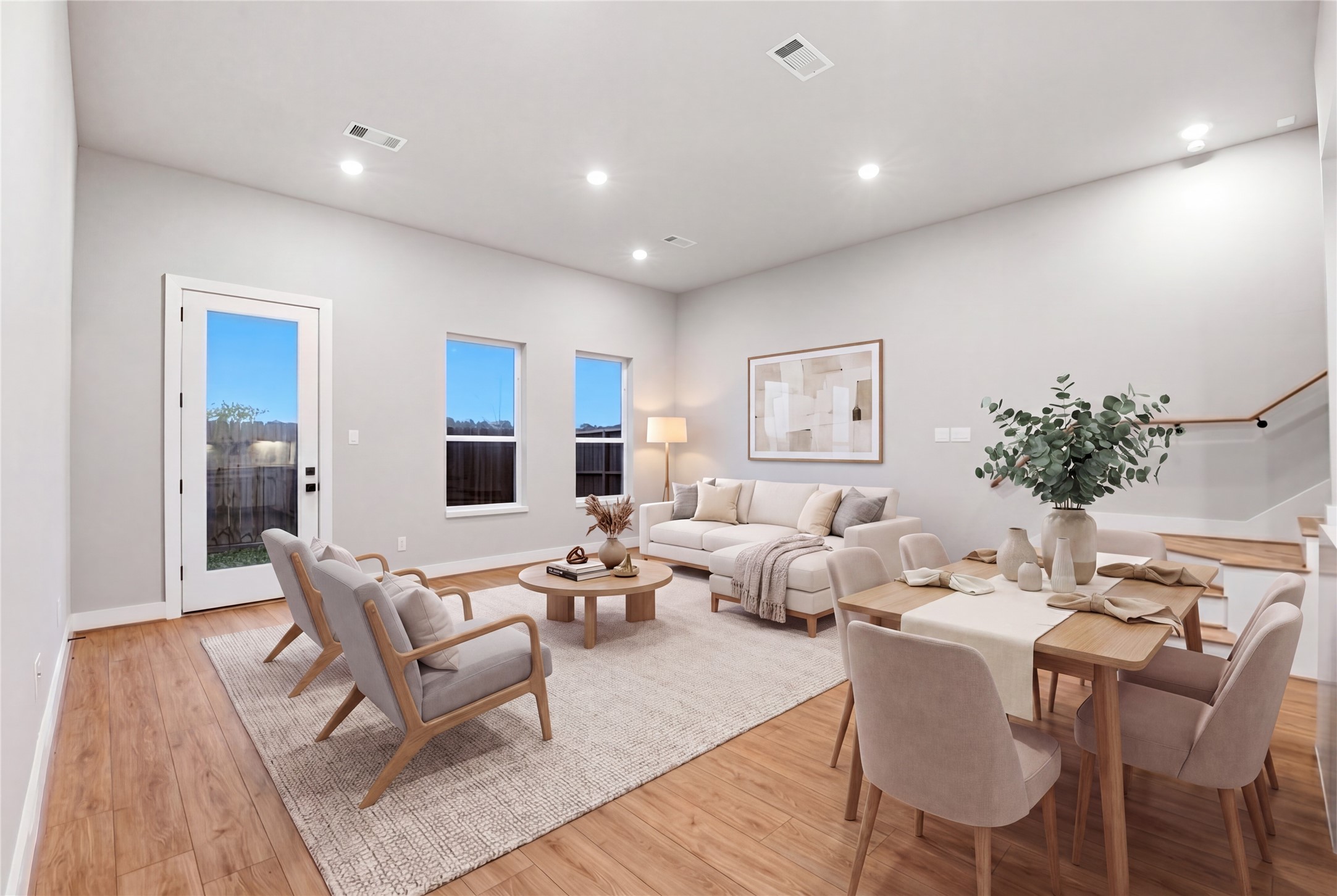 5814 Cebra Street Houston, TX 77091 - Photo 6 of 32 Seamless transition between spaces highlighting modern design.