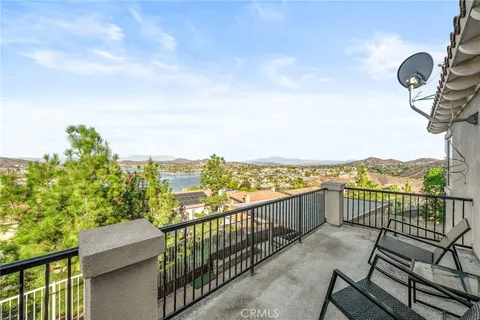 a view of a city from a balcony