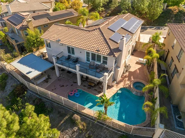 an aerial view of residential building and lake view