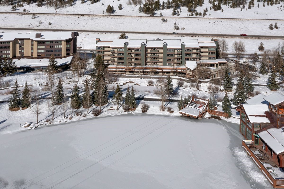 800 Copper Road, Unit 204 Frisco, CO 80443 - Photo 33 of 34 View of snowy aerial view