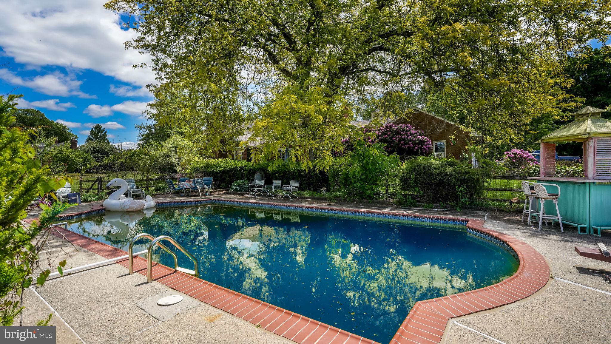 1591 Middletown Road Glen Mills, PA 19342 - Photo 26 of 55 a view of a swimming pool with a patio and a yard