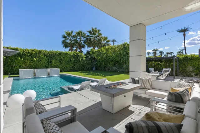 a view of a house with a patio