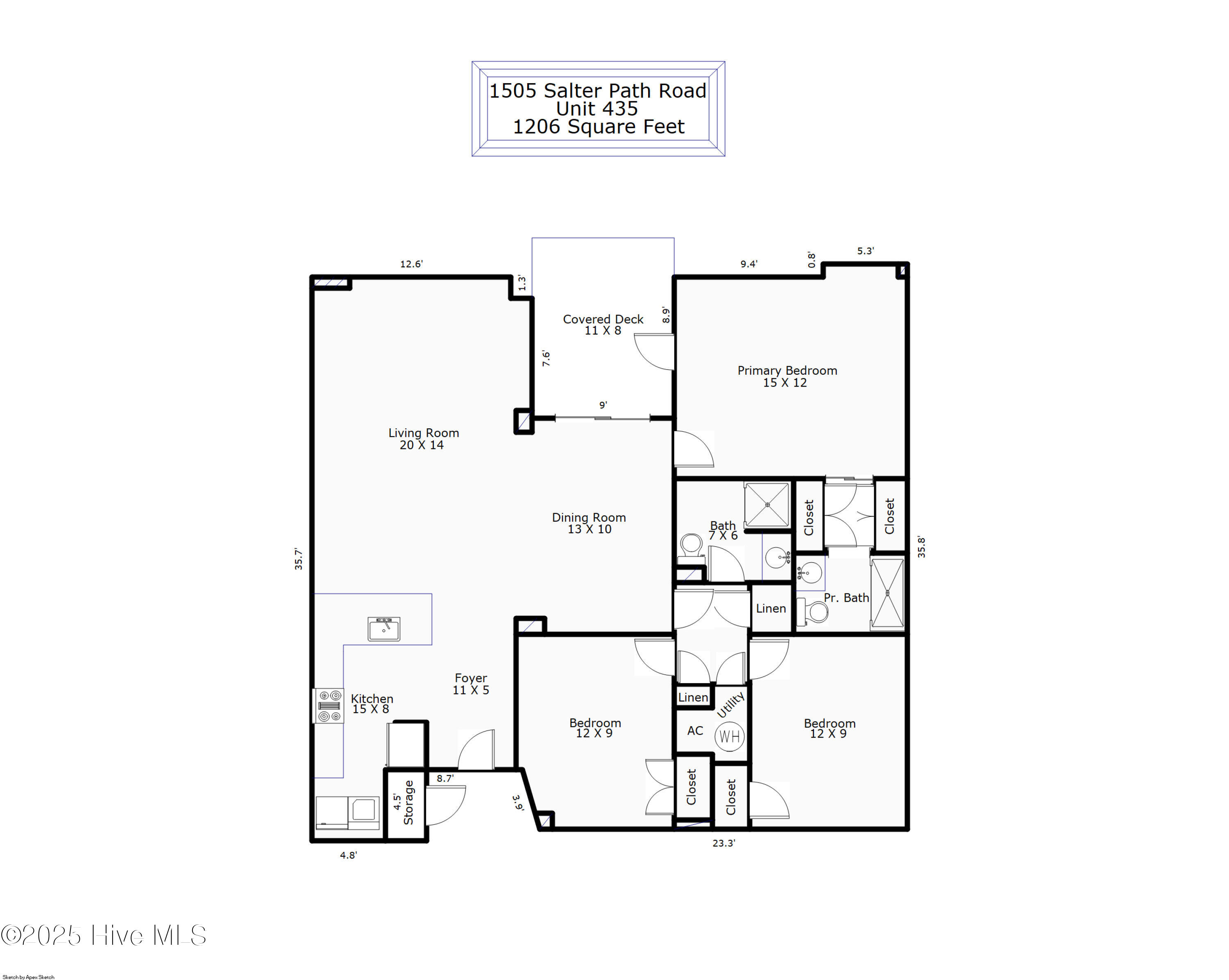 1505 Salter Path Road, Unit 435 Indian Beach, NC 28512 - Photo 29 of 29 Floorplan 1505 Salter Path-Unit 435