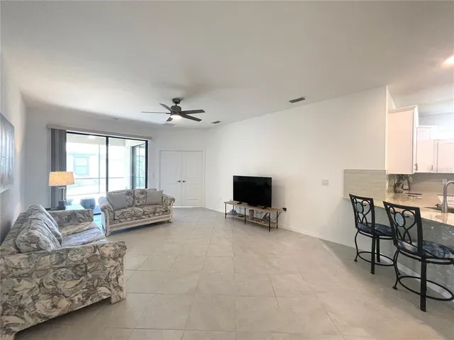 a view of a room with an empty space