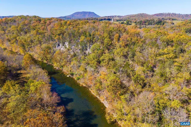 a view of an outdoor space and mountain view