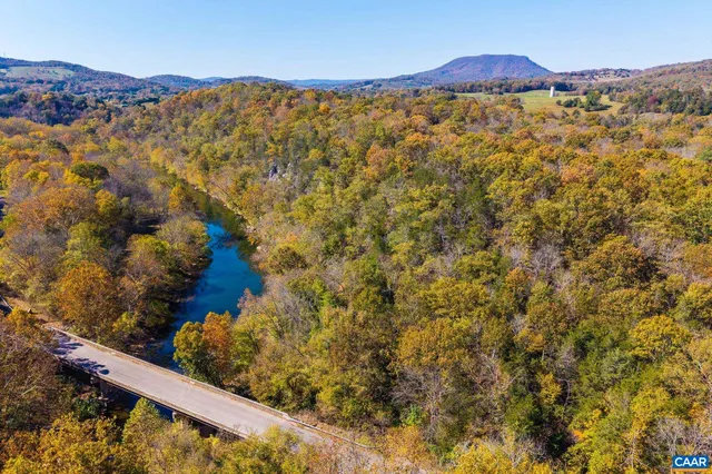 a view of an outdoor space with mountain view