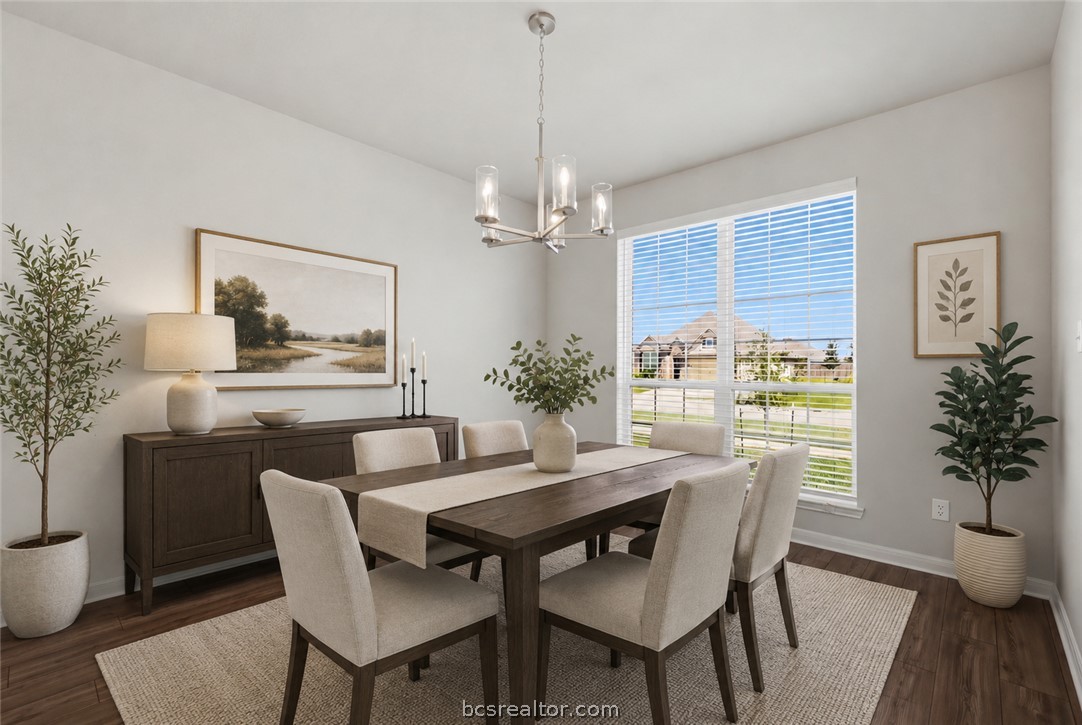 1922 Viva Road Bryan, TX 77807 - Photo 5 of 45 Bright dining room with easy flow to the kitchen and main living areas (Virtually Staged).