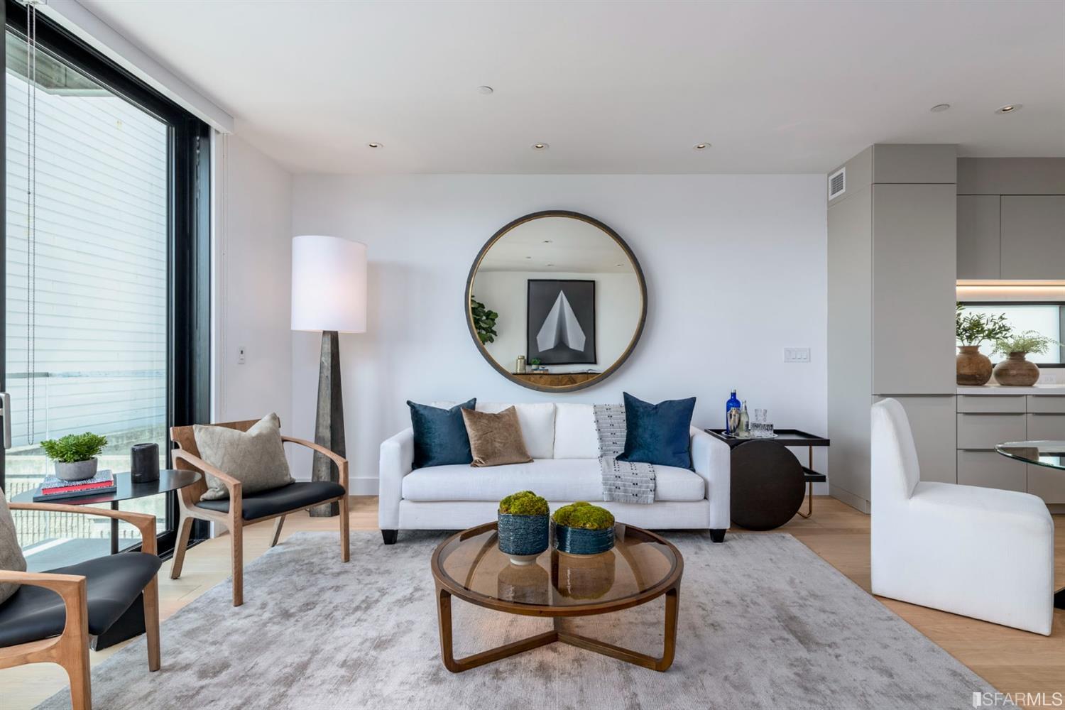 1805 Buchanan Street, Unit 3B San Francisco, CA 94115 - Photo 23 of 55 a living room with furniture and a potted plant