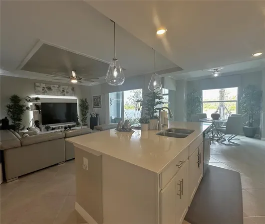 a living room with furniture and window