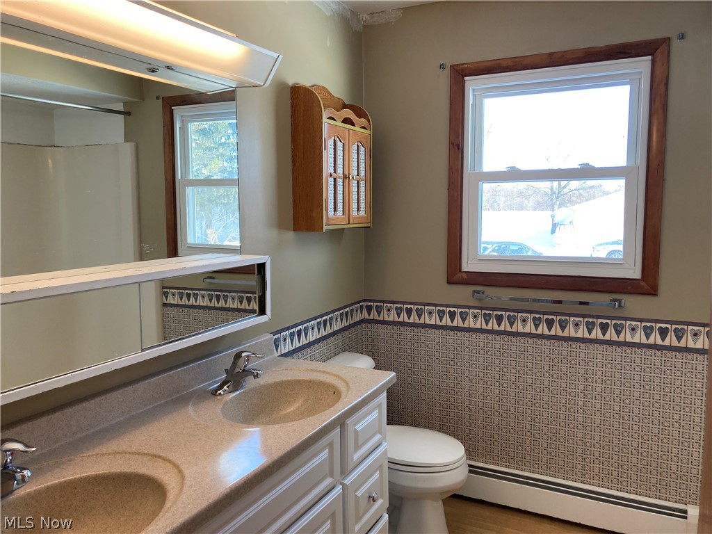 4441 Beat Road Litchfield, OH 44253 - Photo 10 of 33 The main bath features double sinks, a full-tub surround and natural lighting.