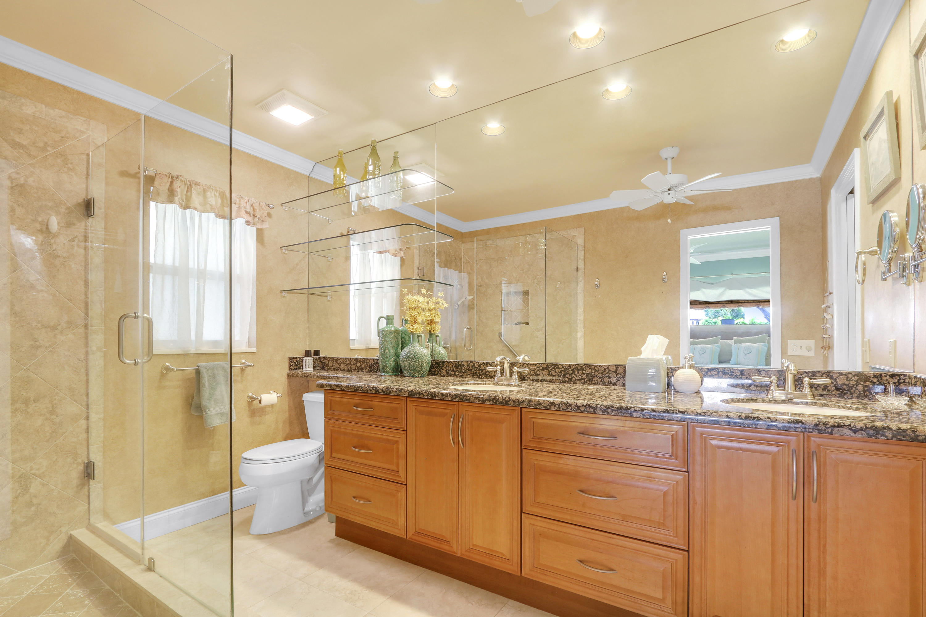 3533 Northeast 6th Drive Boca Raton, FL 33431 - Photo 16 of 23 a bathroom with a granite countertop sink mirror and double