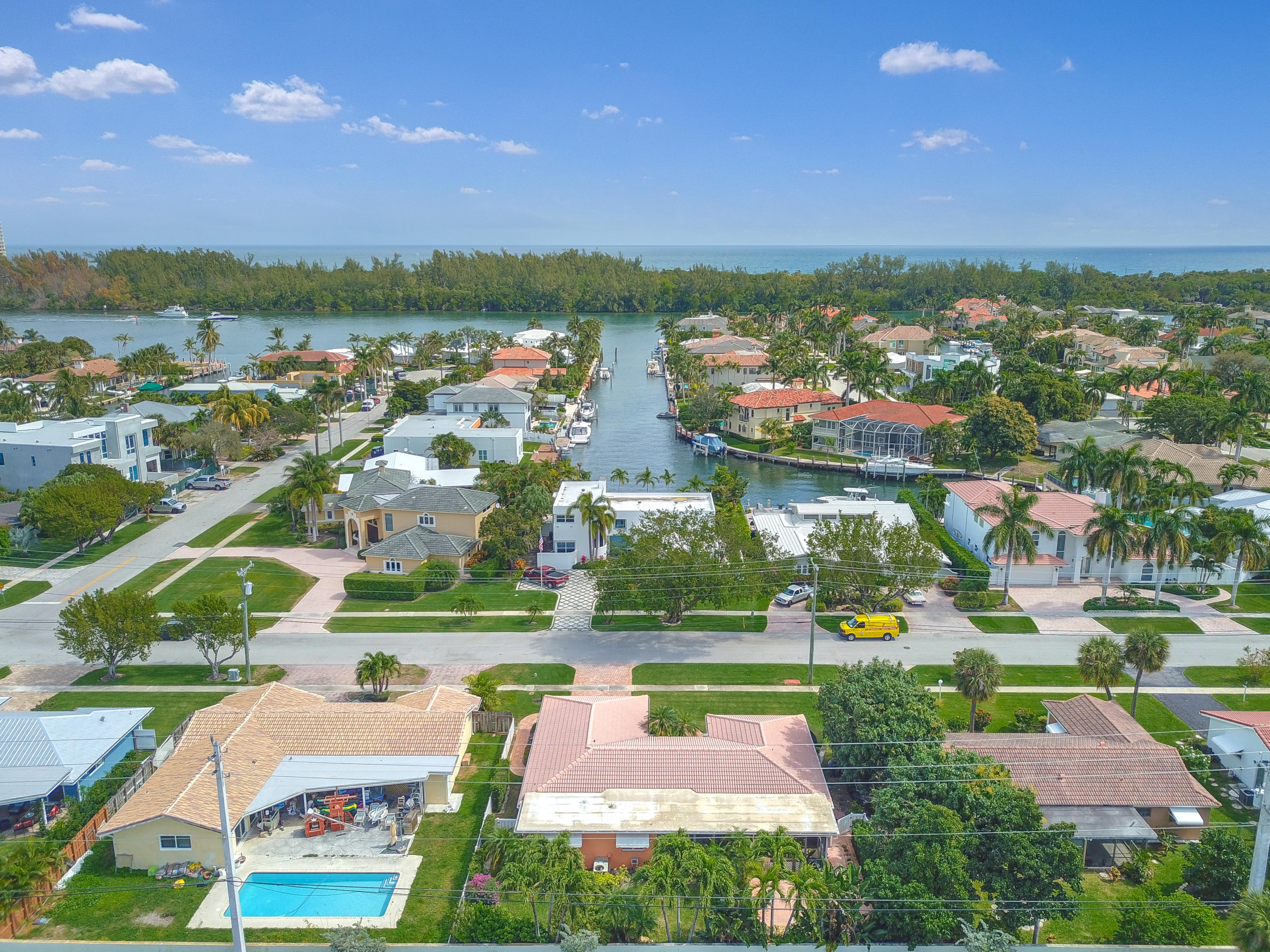 3533 Northeast 6th Drive Boca Raton, FL 33431 - Photo 3 of 23 an aerial view of residential houses with outdoor space and trees