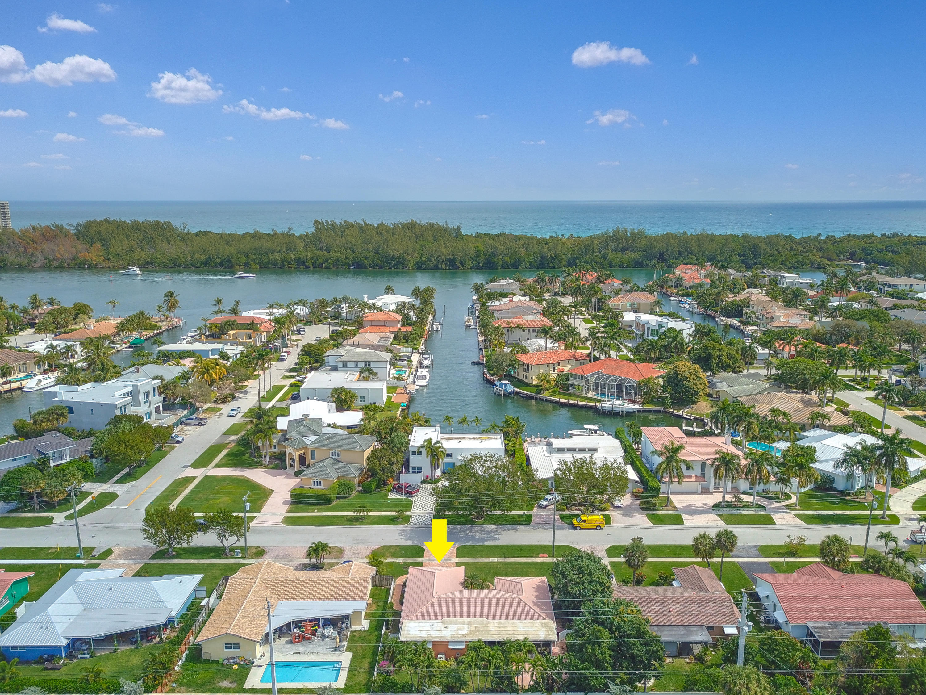 3533 Northeast 6th Drive Boca Raton, FL 33431 - Photo 4 of 23 an aerial view of residential building and lake