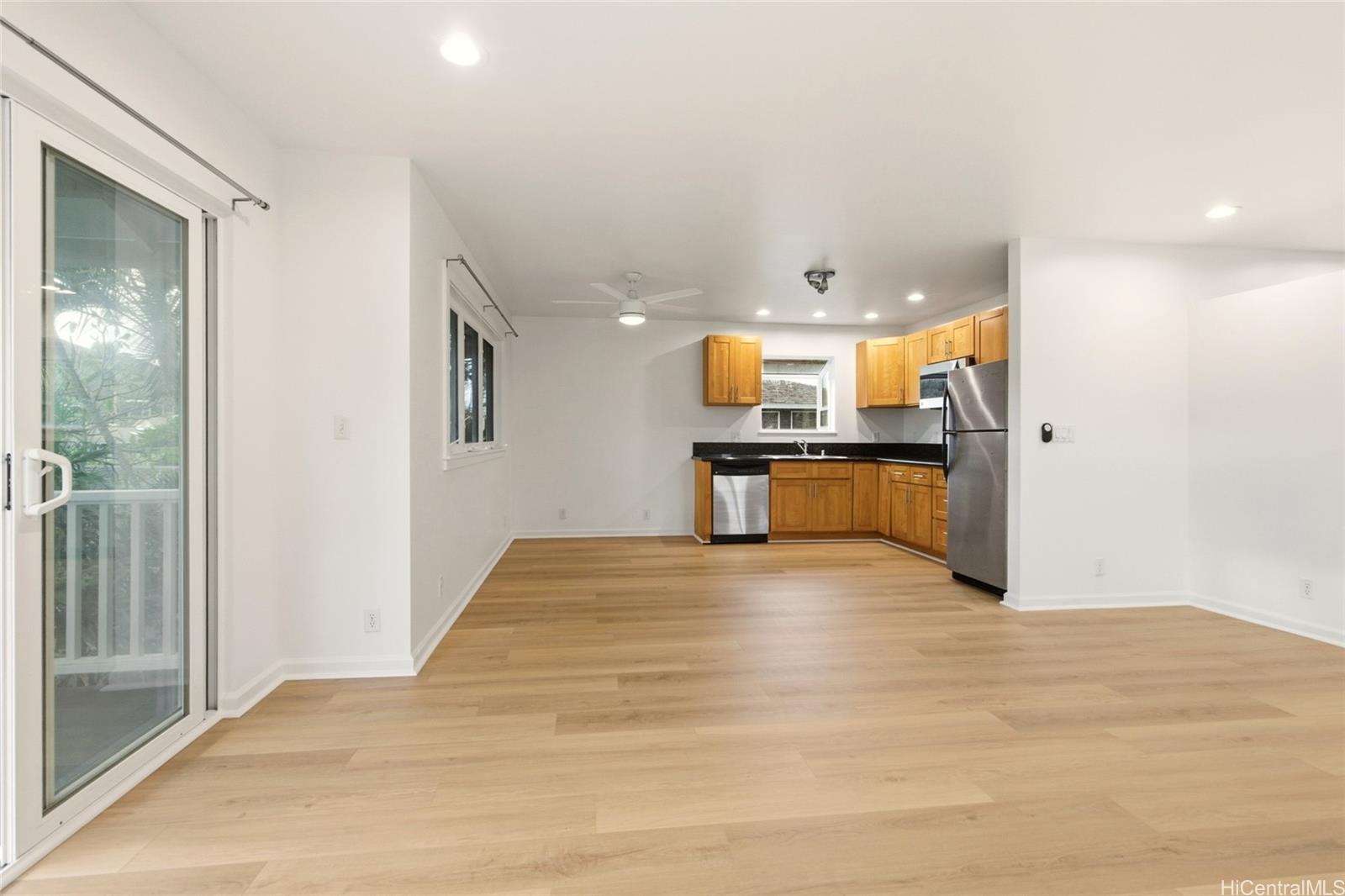 845 North Kalaheo Avenue Kailua, HI 96734 - Photo 17 of 18 a view of a kitchen with a sink and a window