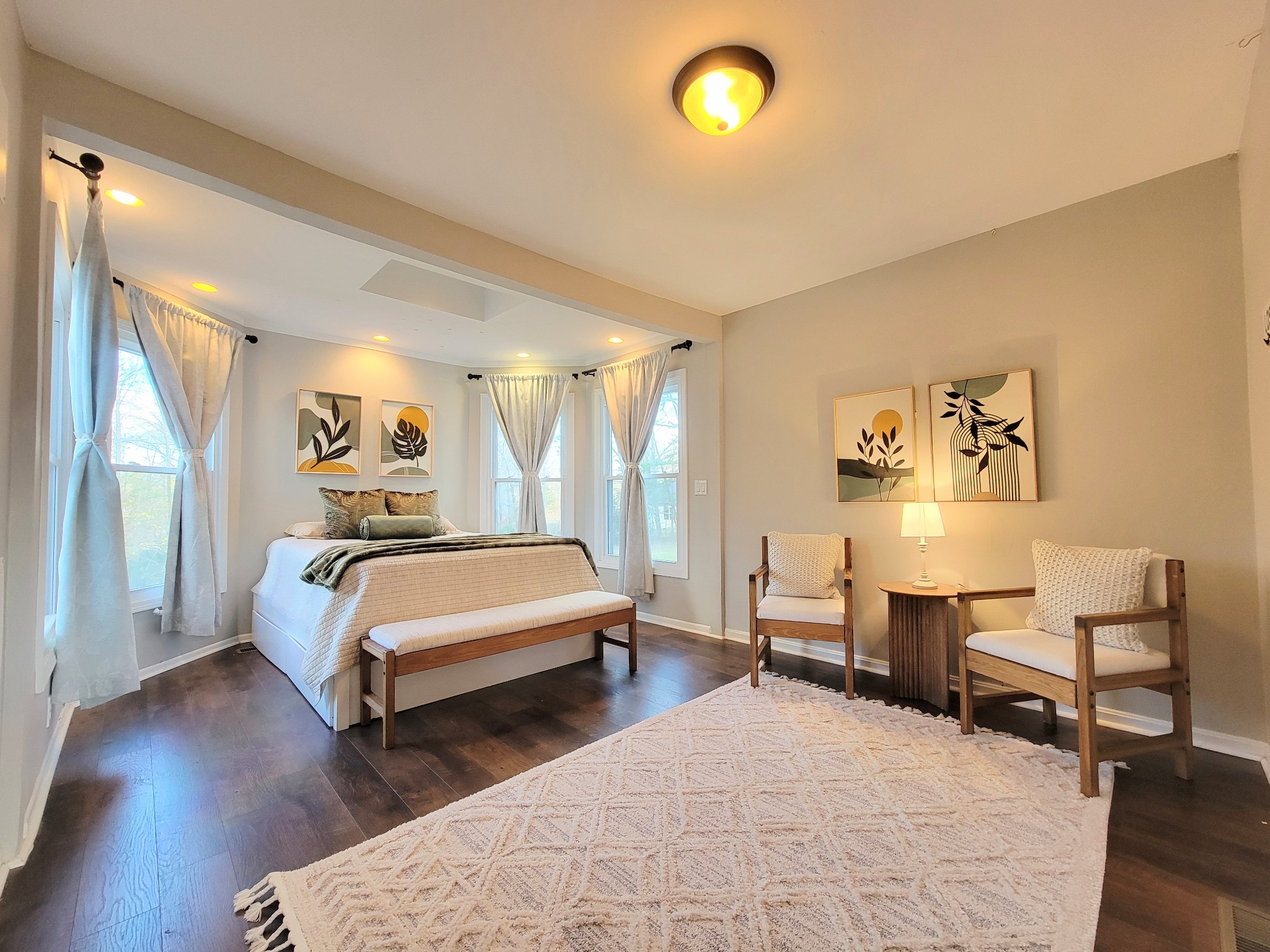 185 B Y Brown Road Charlotte, TN 37036 - Photo 20 of 52 a spacious bedroom with a bed and wooden floor