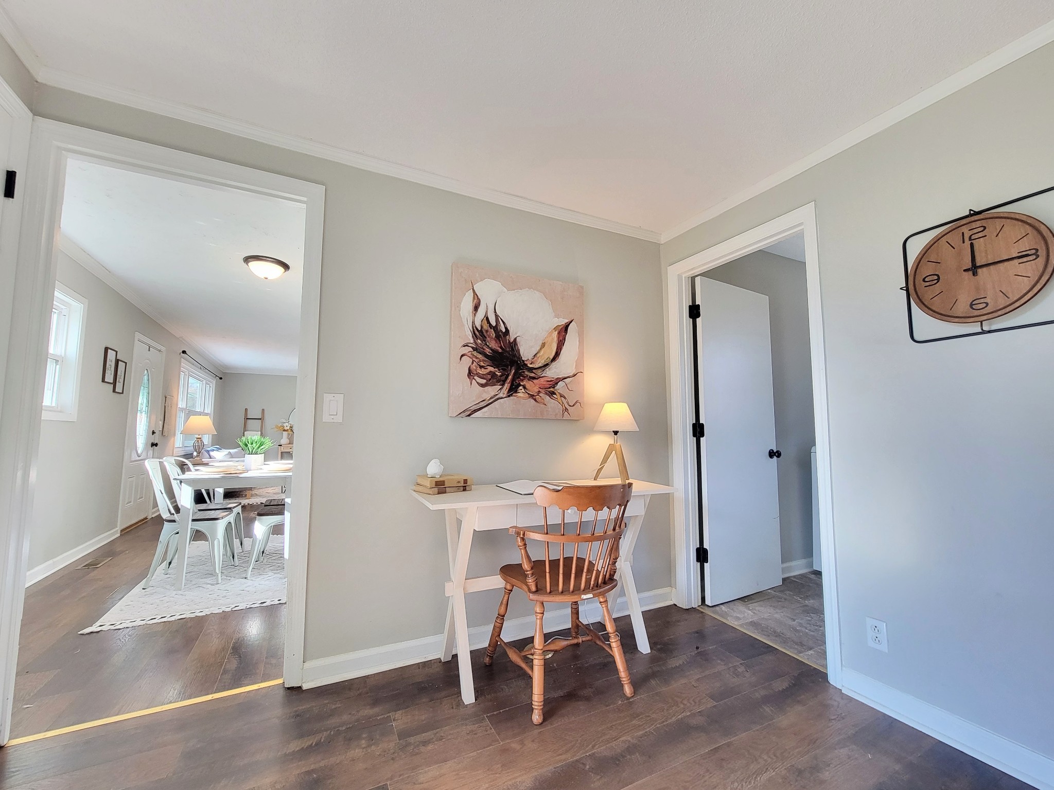 185 B Y Brown Road Charlotte, TN 37036 - Photo 32 of 52 a dining room with furniture and wooden floor