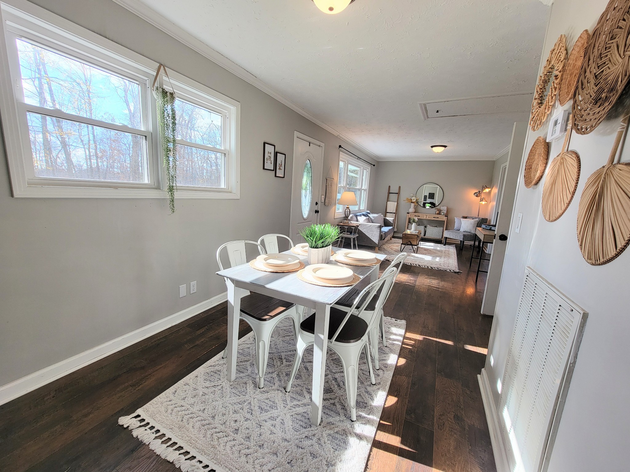 185 B Y Brown Road Charlotte, TN 37036 - Photo 38 of 52 a view of a dining room with furniture window and wooden floor