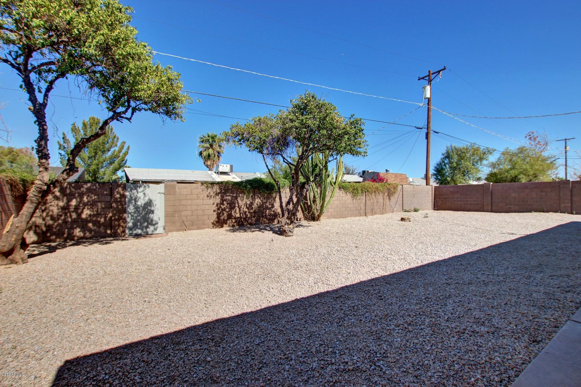 4844 East Coronado Road Phoenix, AZ 85008 - Photo 21 of 26 a view of a yard with a tree