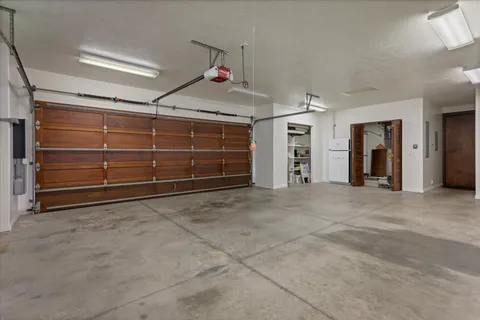 a view of a livingroom with closet and cabinet