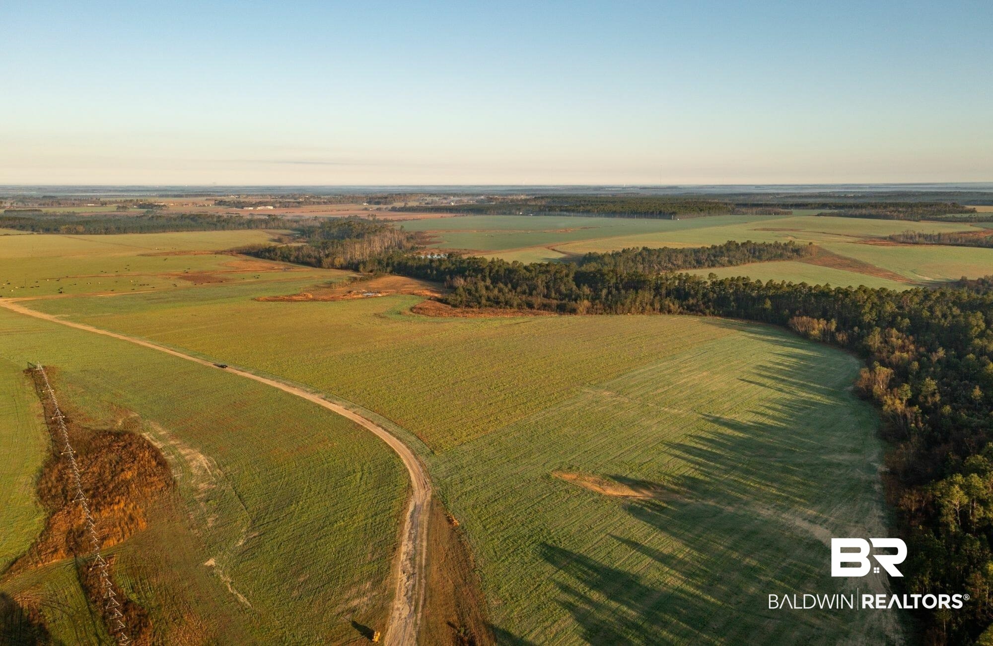 0 County Road 91 Elberta, AL 36530 - Photo 23 of 25 Aerial view of sparsely populated area featuring rows of crops