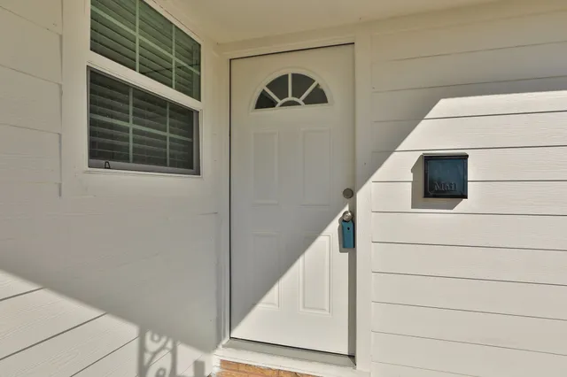 a view of front door