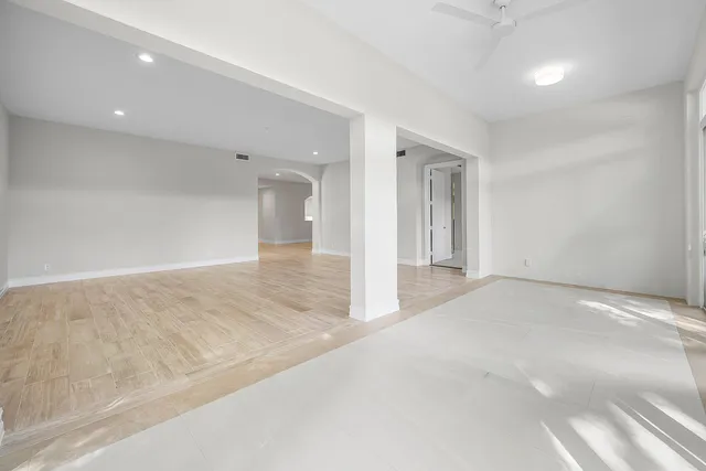 a view of an empty room