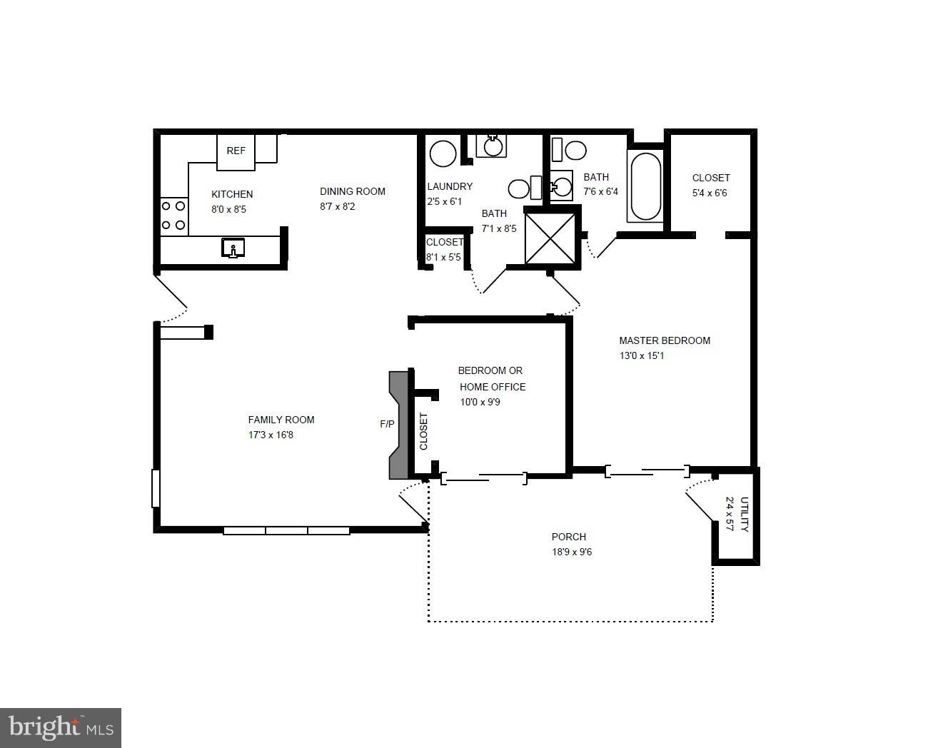2224 Springwood Drive, Unit H Reston, VA 20191 - Photo 30 of 30 Floorplan