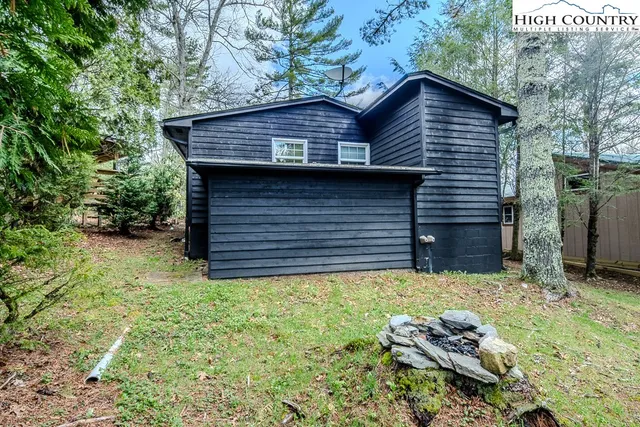 a backyard of a house