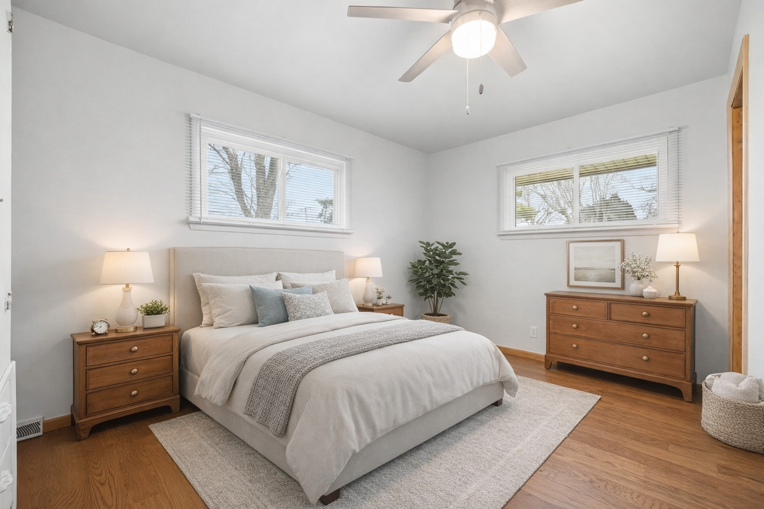 28007 Brickville Road Sycamore, IL 60178 - Photo 18 of 39 a bedroom with a bed and a chandelier