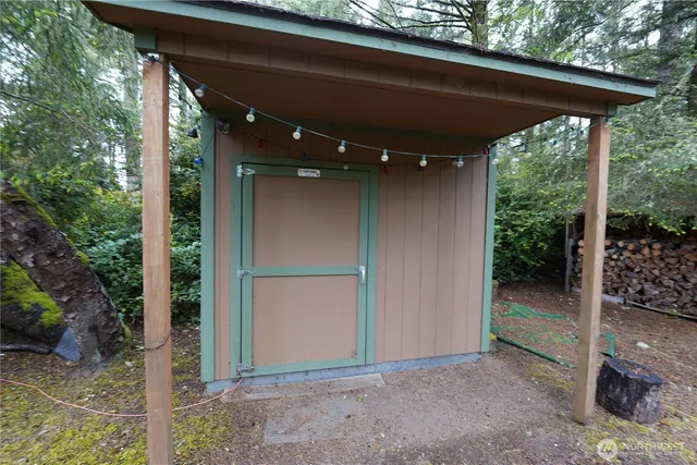 a view of a outdoor space under an umbrella