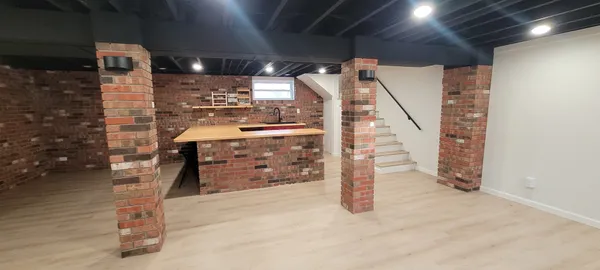 a view of a storage room