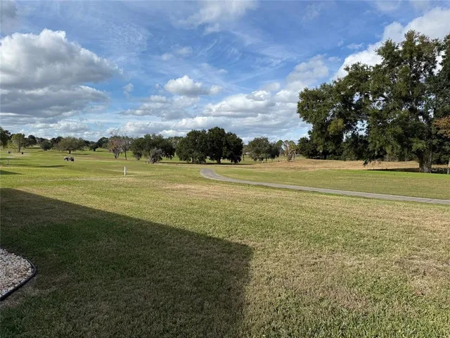 a view of an ocean with a big yard