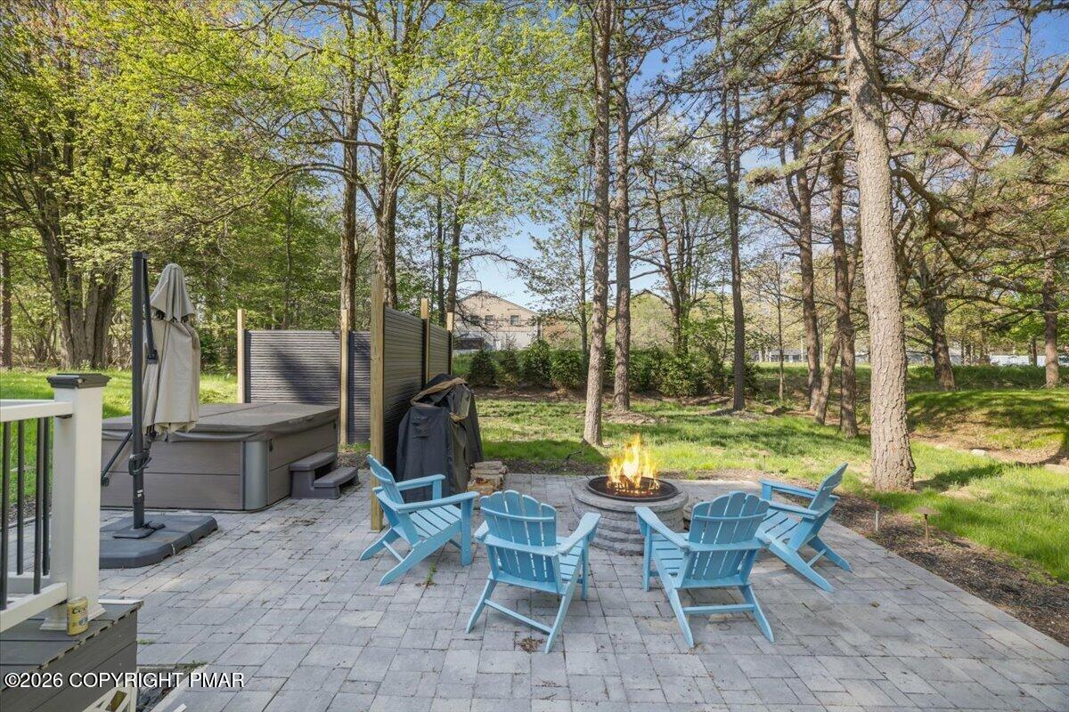3223 Willow Grove Road Pocono Summit, PA 18346 - Photo 5 of 34 Back Patio/ Yard