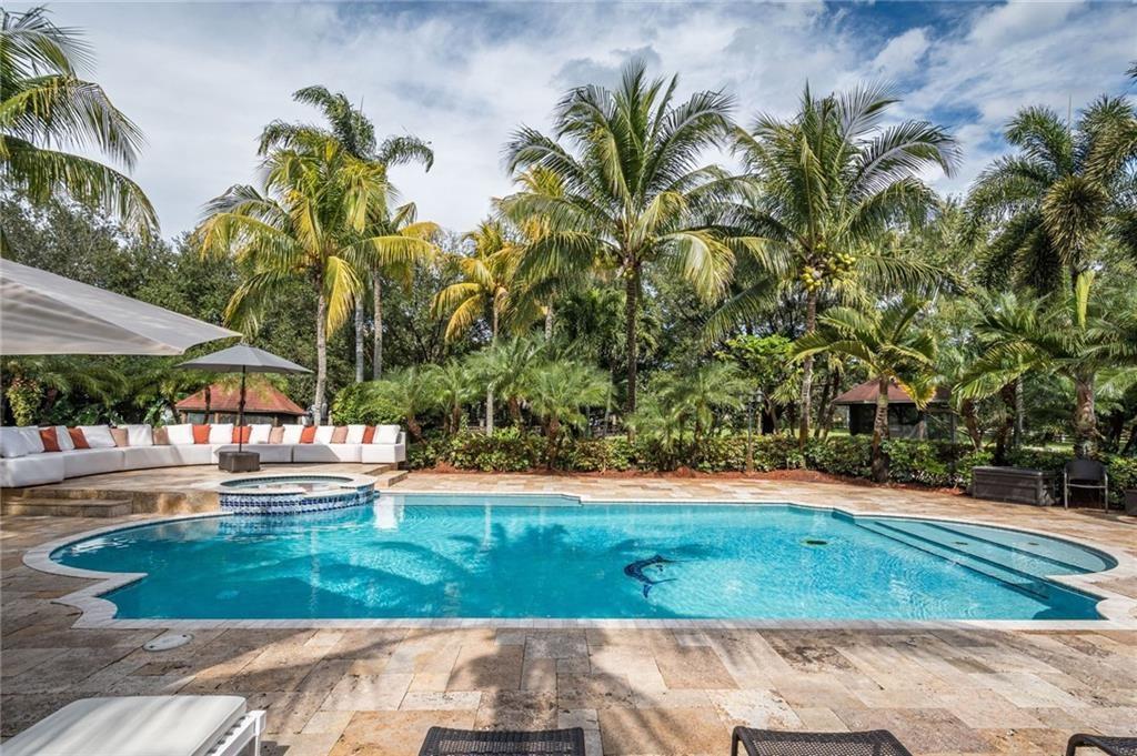 6465 Southwest 178th Avenue Southwest Ranches, FL 33331 - Photo 32 of 36 a view of backyard with swimming pool and seating