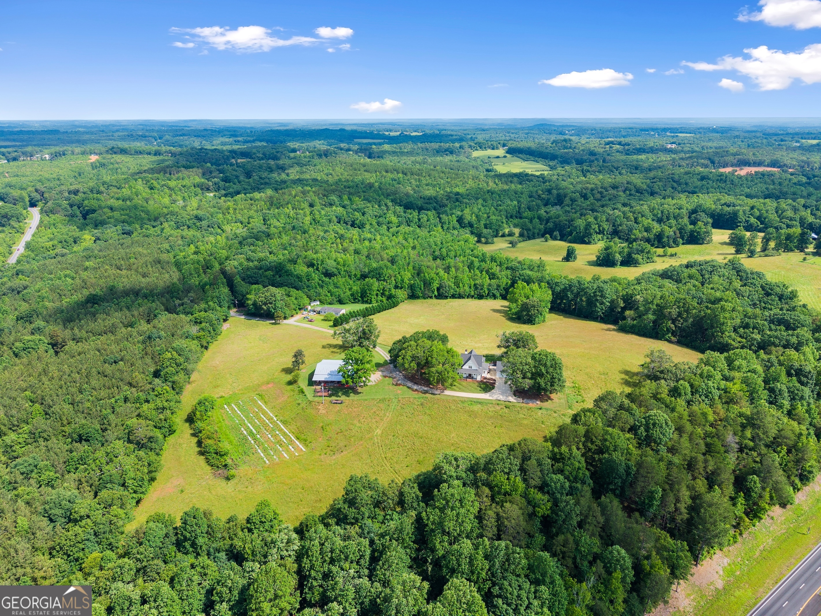 0 Hubert Harris Road Cornelia, GA 30531 - Photo 16 of 19 an aerial view of a house with yard swimming pool and outdoor seating