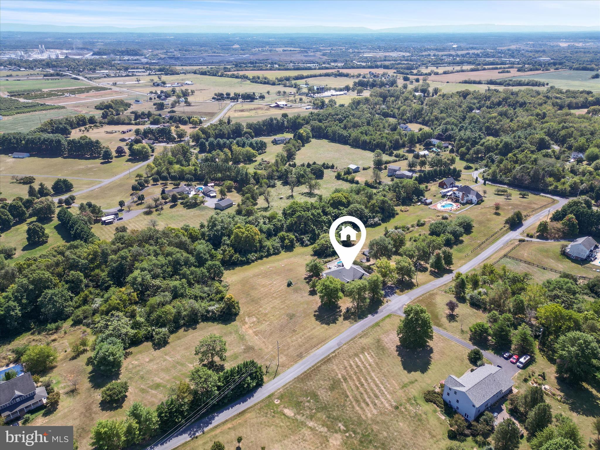 252 Punkin Ridge Drive Clear Brook, VA 22624 - Photo 9 of 80 an aerial view of a city with lots of residential buildings