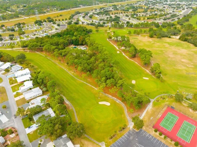 a view of an swimming pool with an ocean view