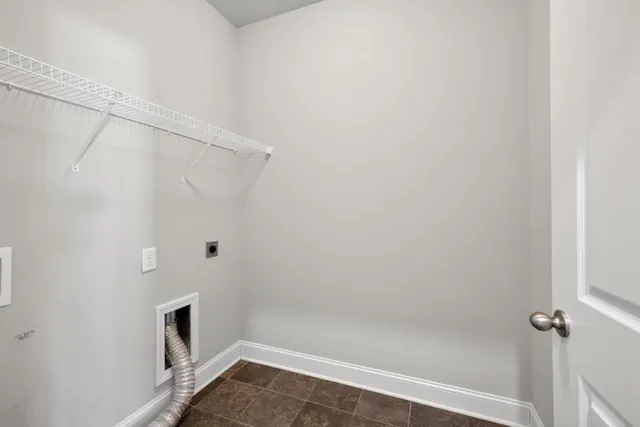 a view of small space with racks on the wall