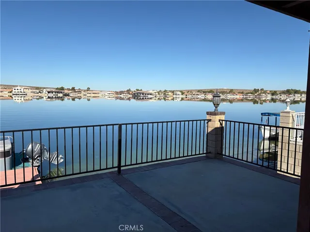a balcony with city view