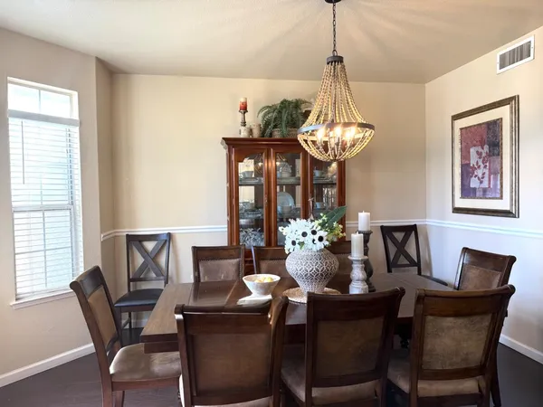 a large kitchen with a large counter top
